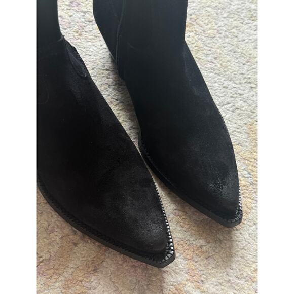 Saint Laurent Lukas Black Heeled Ankle Boot - Picture 15 of 16